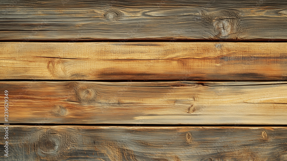 Naklejka premium Seamless Horizontal Oak Wood Panel Texture with Smooth Surfaces, Rich Amber Tones, and Subtle Grain Patterns for a Natural and Elegant Look