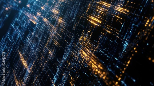 Abstract data streams and connections flowing with digital technology