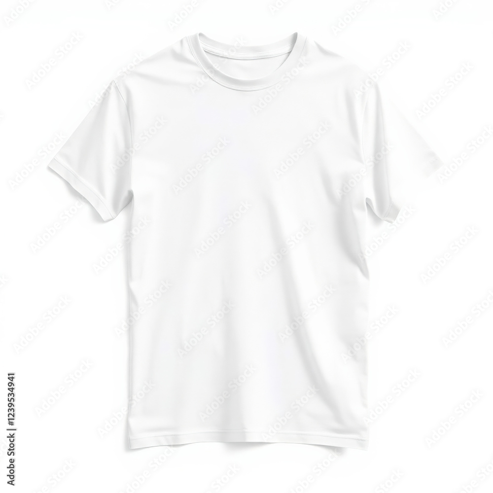 White T-Shirt Mockup on White Background
White T-Shirt Mockup on White Background