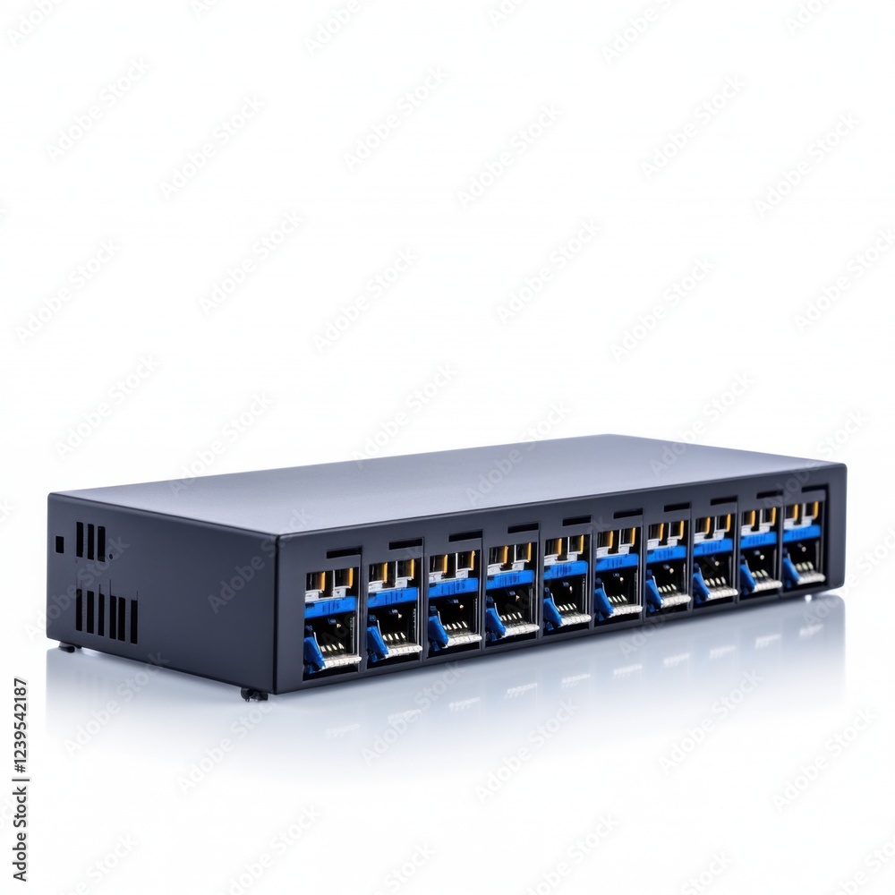 Rack mountable network switch with multiple Ethernet ports for efficient data transfer and connectivity options Rack mountable network switch with multiple Ethernet ports for efficient data transfer and connectivity options