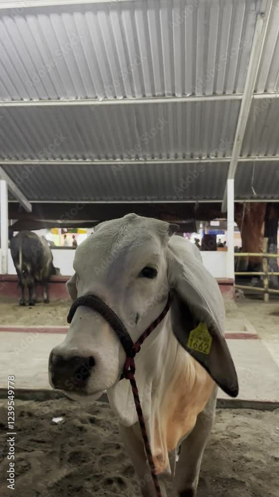 American Brahman Bull in a Exhibition park, Feria de todos los Santos, Villa de Álvarez Colima, México. 
