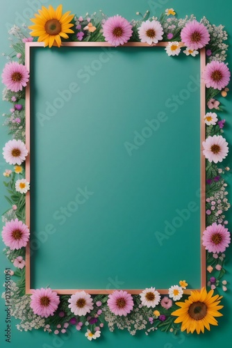 Wallpaper Mural Floral Frame Torontodigital.ca