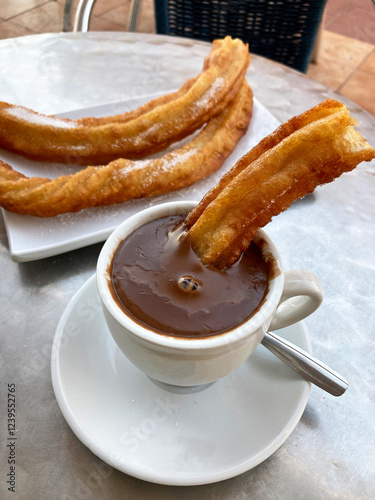 taza de chocolate con churros porras gandía valencia  IMG_9723-as25 photo