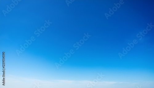 clear cloudless bright blue sky in sunny day