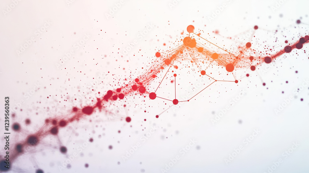 Fototapeta premium Abstract Digital Data Connection Network