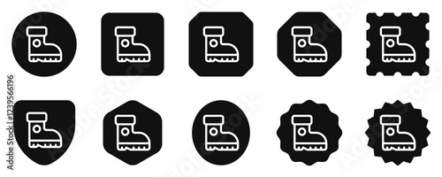 Editable boots vector icon. Outdoor, industry, gardening, heavy duty. Part of a big icon set family. Perfect for web and app interfaces, presentations, infographics, etc