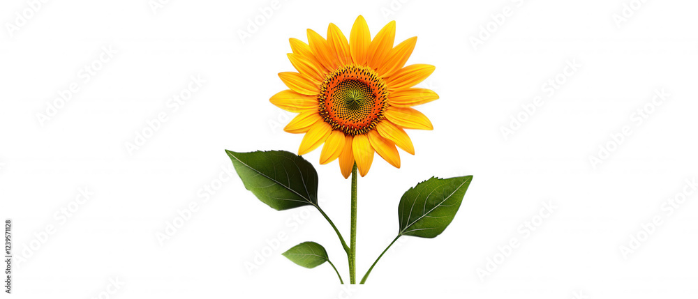 Fototapeta premium Vivid Yellow Sunflower Stock Photo Bright and Cheerful Field of Happy Sunflowers Digital Image for Editorial Use Only