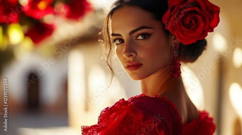 typical flamenco dancer