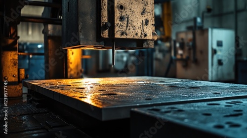 Industrial Metalworking: Precision and Power in a Factory Setting photo