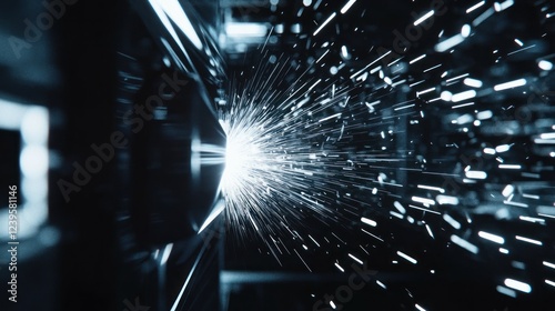 Abstract Light Trails: A Futuristic Vision of Speed and Energy