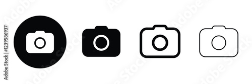 Set of camera photo icon collection. Photography, Photo camera, Camera symbol. Vector Illustration.