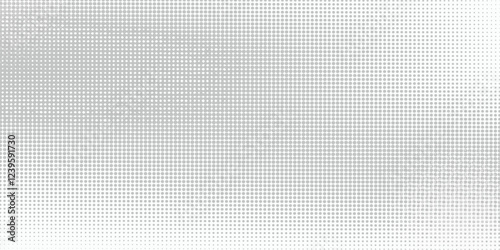 Grunge halftone gradient background. Faded grit noise texture. White and black sand wallpaper. Retro pixelated backdrop. Anime or manga style comic overlay.