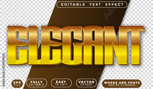 Elegant Rich Deluxe Elite  Fully Editable Vector Text File