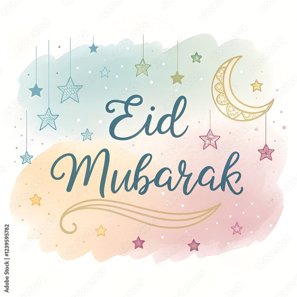 Obraz premium Eid Mubarak