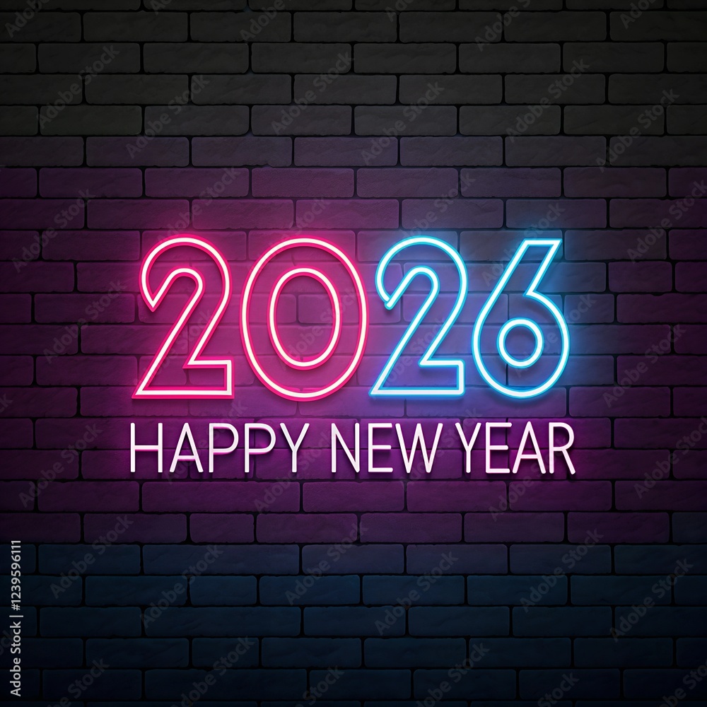 Obraz premium Happy New Year 2026