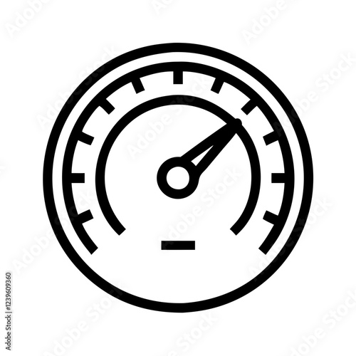 Rev Up Your Designs: Speedometer Icon Vector Graphic, Perfect for dashboards, apps, and more! ui ux 