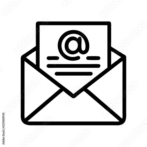 Instant Messaging: Sleek Email Envelope Icon Design, Perfect for Website or App UI ux post flat inbox