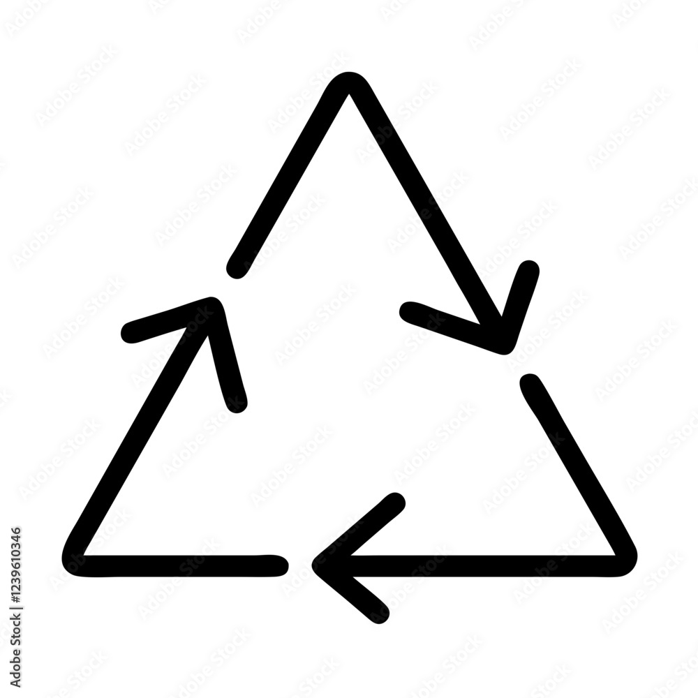 Eco-Friendly Recycling Triangle: Simple, Clean, Modern Icon for Sustainability Projects logo sign Eco-Friendly Recycling Triangle: Simple, Clean, Modern Icon for Sustainability Projects logo sign