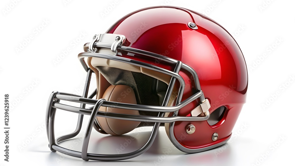 Fototapeta premium Red Football Helmet