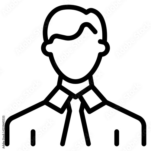 Business Man Line Icon