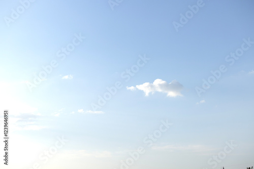 Sky replacement golden sunset clouds blue