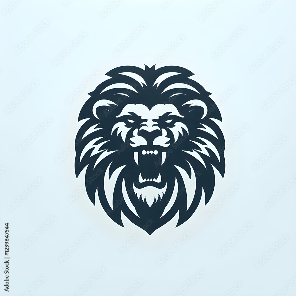 Obraz premium Savage Beauty: Abstract Lion Face