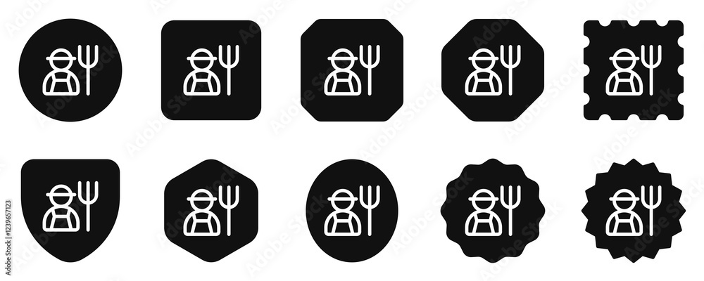Editable farmer vector icon. People, person, profession. Part of a big icon set family. Perfect for web and app interfaces, presentations, infographics, etc Editable farmer vector icon. People, person, profession. Part of a big icon set family. Perfect for web and app interfaces, presentations, infographics, etc