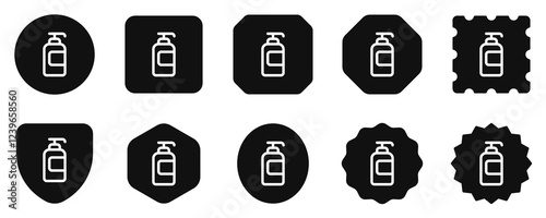 Editable shower gel vector icon. Cosmetics, makeup, skincare, beauty. Part of a big icon set family. Perfect for web and app interfaces, presentations, infographics, etc