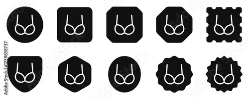 Editable bra, bikini vector icon. Clothing, fashion, apparel. Part of a big icon set family. Perfect for web and app interfaces, presentations, infographics, etc