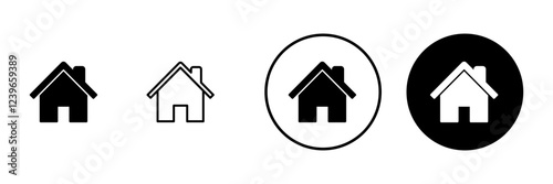 House icon vector. Home sign and symbol