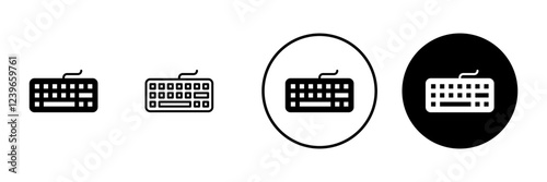 Keyboard icon vector. keyboard sign and symbol