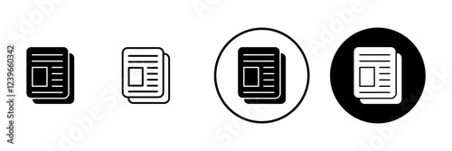 Newspaper icon vector. news paper sign and symbolign