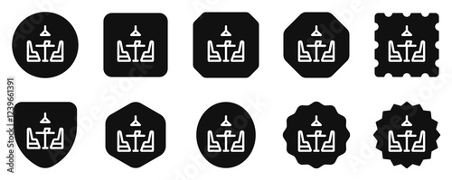 Editable restaurant seat vector icon. Food, restaurant. Part of a big icon set family. Perfect for web and app interfaces, presentations, infographics, etc