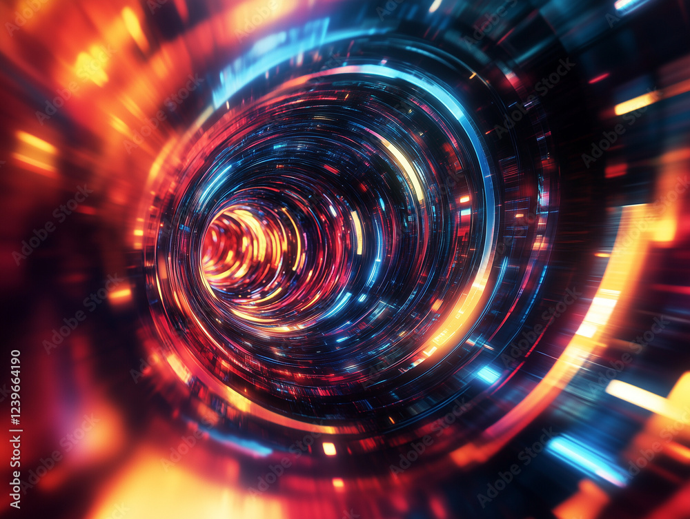 abstract technology background features a vibrant and dynamic display of colorful spiral lines, creating a mesmerizing and visually stimulating pattern that captures essence of modern digital artistr abstract technology background features a vibrant and dynamic display of colorful spiral lines, creating a mesmerizing and visually stimulating pattern that captures essence of modern digital artistr
