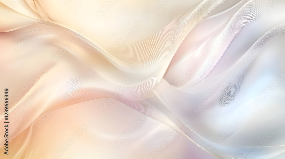 Fototapeta premium Abstract Pastel Wave Forms