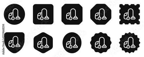 Editable vacuum cleaner vector icon. Part of a big icon set family. Perfect for web and app interfaces, presentations, infographics, etc