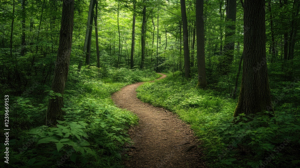 A tranquil forest trail surrounded by thick, diverse vegetation, emphasizing the beauty of natural ecosystems and the harmonious coexistence of all living things. A tranquil forest trail surrounded by thick, diverse vegetation, emphasizing the beauty of natural ecosystems and the harmonious coexistence of all living things.