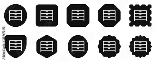 Editable drawer vector icon. Part of a big icon set family. Perfect for web and app interfaces, presentations, infographics, etc