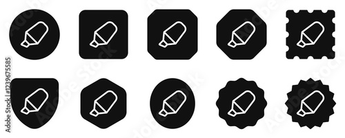 Editable highlighter pen vector icon. Part of a big icon set family. Perfect for web and app interfaces, presentations, infographics, etc