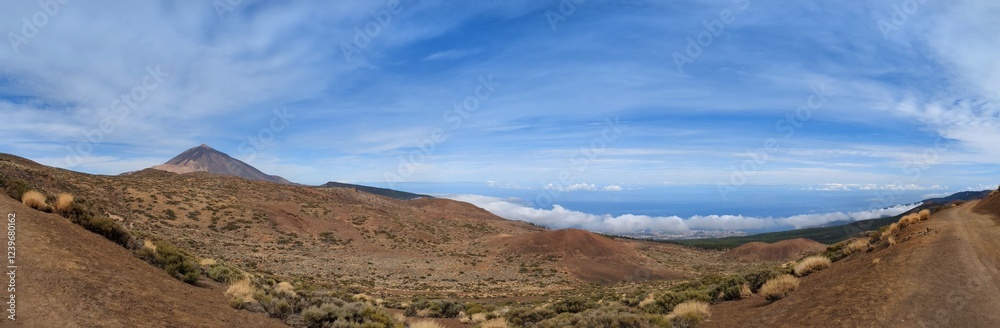 Tenerife a breathtaking panoramic view of the largest Canary Island, showcasing its dramatic volcanic landscapes, lush forests, and coastal beauty Tenerife a breathtaking panoramic view of the largest Canary Island, showcasing its dramatic volcanic landscapes, lush forests, and coastal beauty