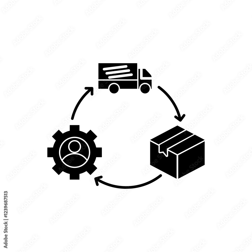 Obraz premium Supply Chain Management