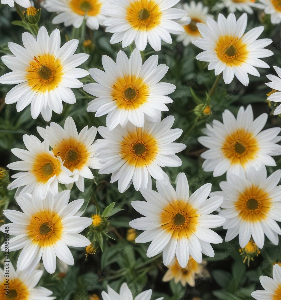 Close-up of L?wenzahn flowers with yellow centers, flora, bloom, field Close-up of L?wenzahn flowers with yellow centers, flora, bloom, field