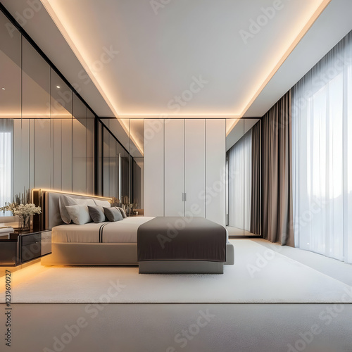 Modern Bedroom Interior Des...