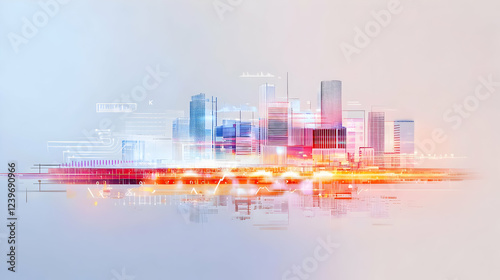 Abstract Cityscape Illustra...