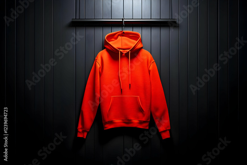 Bright Orange Hoodie Hangs ...