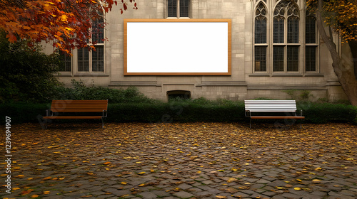 Blank billboard mockup on a...