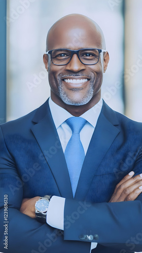 Confident Businessman Smile...