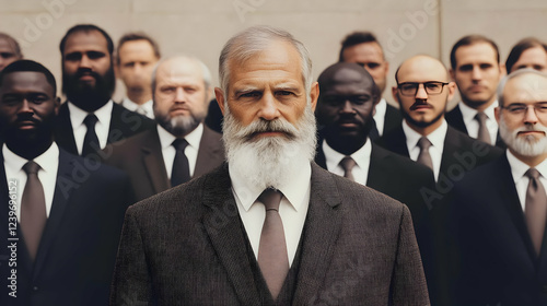 Serious Senior Businessman ...