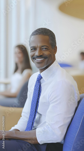 Confident Businessman Smile...