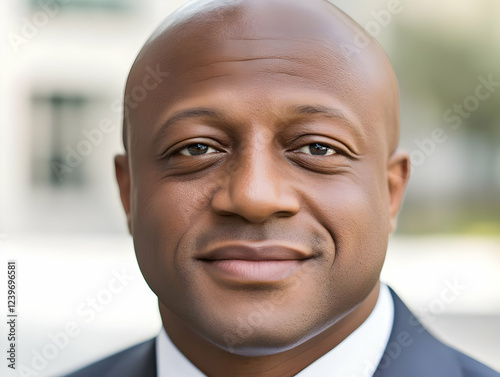 Close-up Portrait of a Bald...